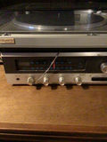 Vintage quartz direct-drive turntable with built-in stereo receiver - thumbnail 3 of 4