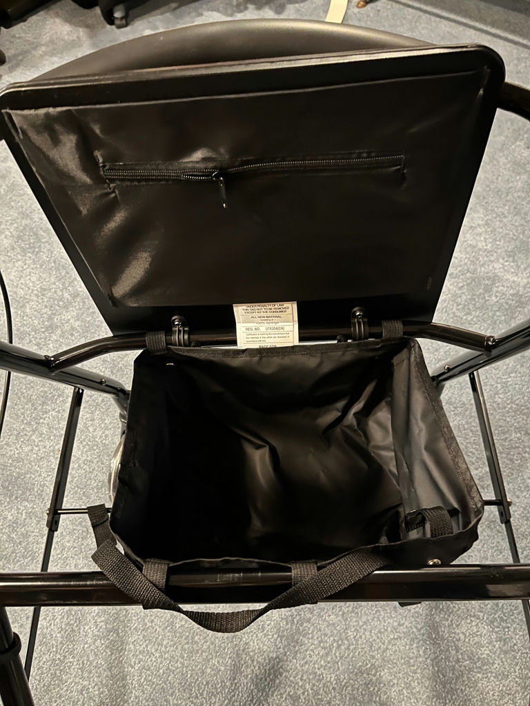 McKesson Rollator Walker with Seat and Storage Bag - image 2 of 2