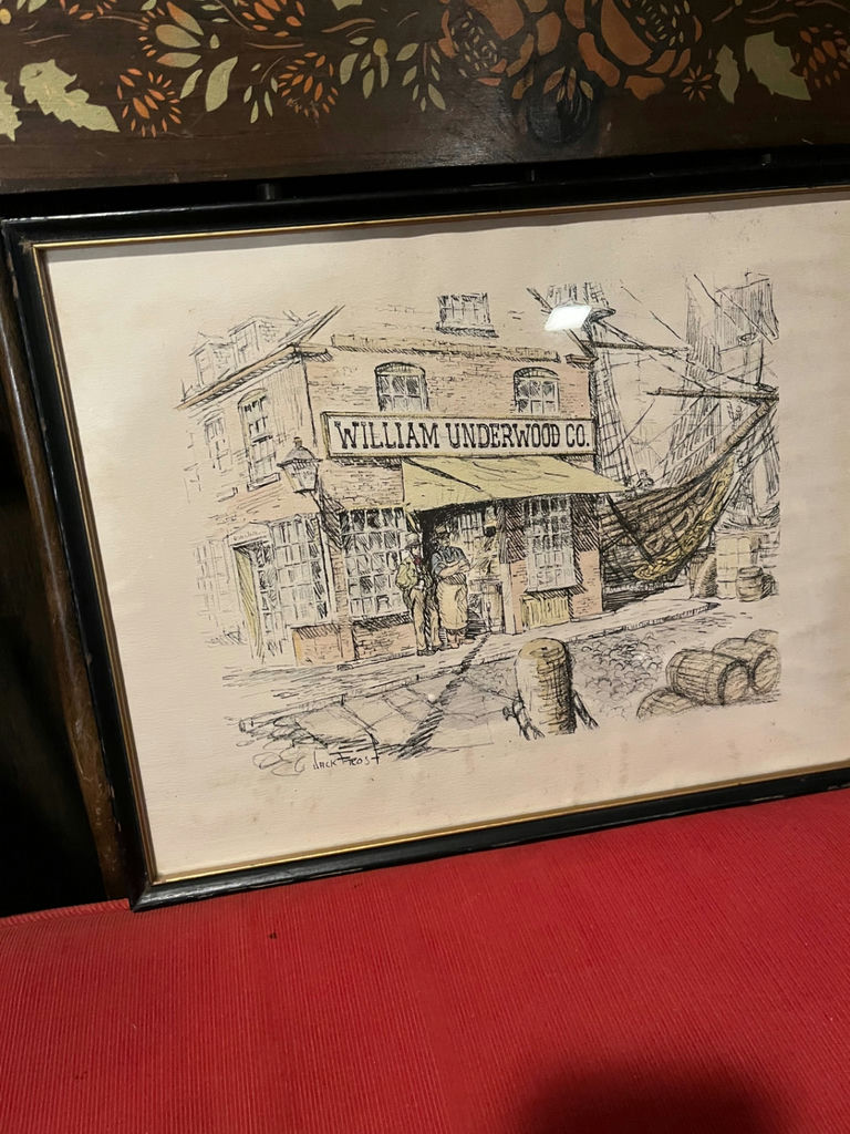 William Underwood Co. storefront sketch - image 1 of 2