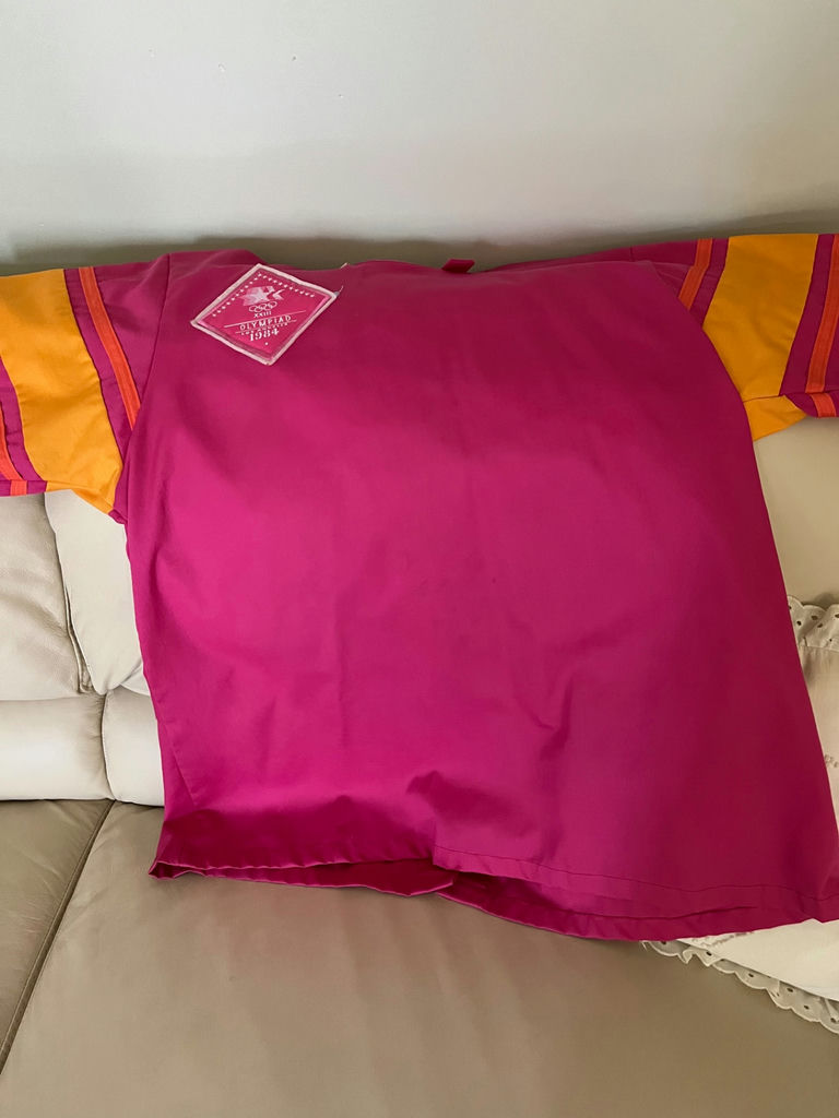Arthur Young Olympics 1984 Art Prints and Pink Olympiad Jacket Patch and shirt - image 5 of 5