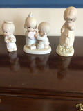 Precious Moments Pastel porcelain figurine set featuring children - thumbnail 2 of 6