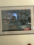 Abstract framed artwork 37x29 - thumbnail 2 of 2