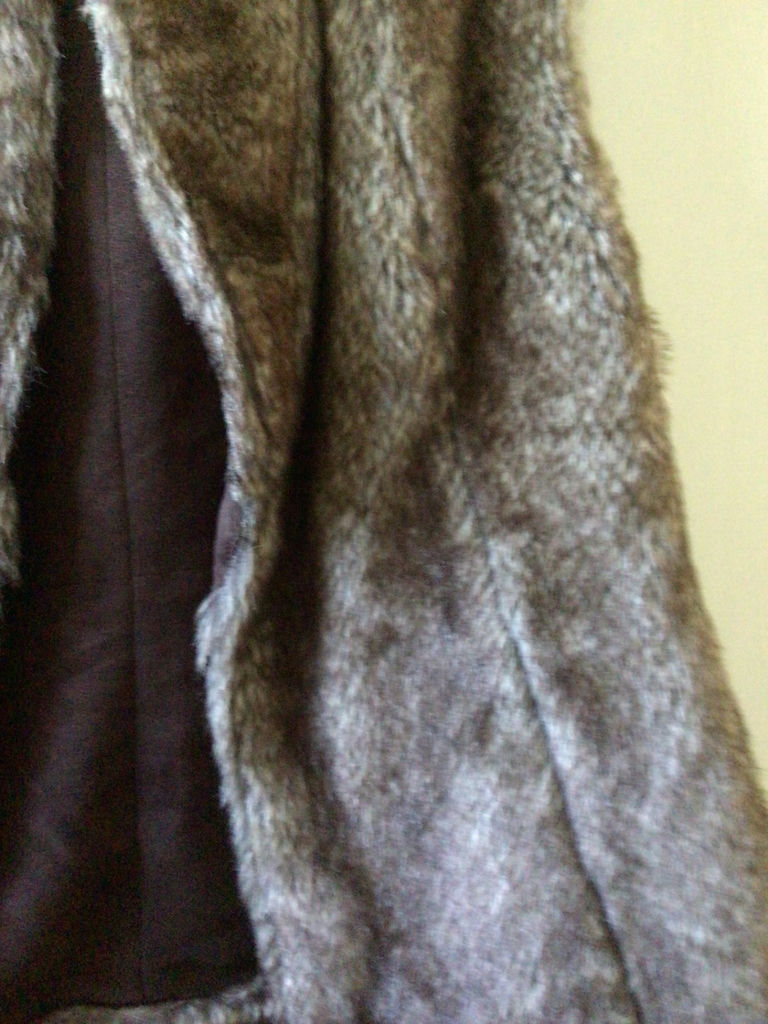 Dark brown fur coat - image 2 of 2