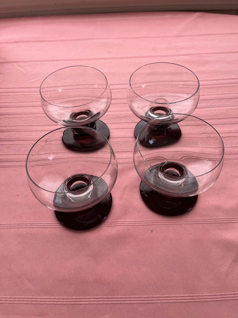 Set of Four Glass Stick Candle Holders - image 2 of 2