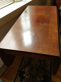 Wooden dining table with pedestal base - thumbnail 2 of 4