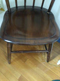 Wooden chair with painted fruit-back panel - thumbnail 2 of 3