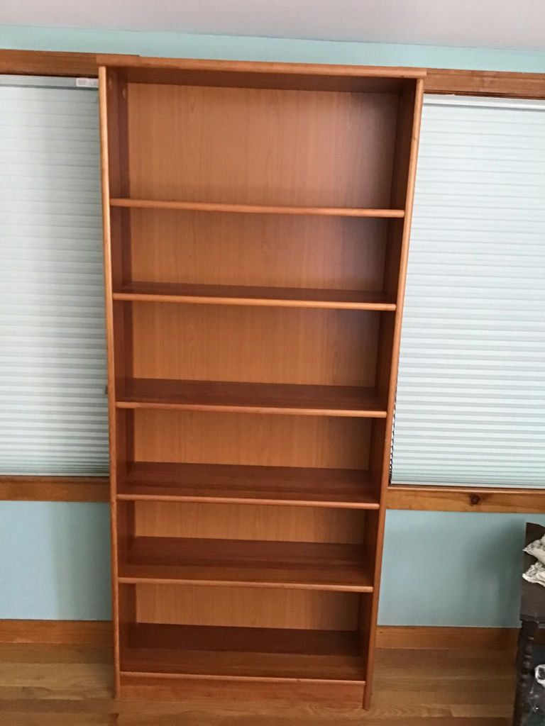 Six-shelf wooden bookcase - image 1 of 1