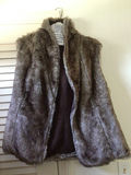 Dark brown fur coat - thumbnail 1 of 2