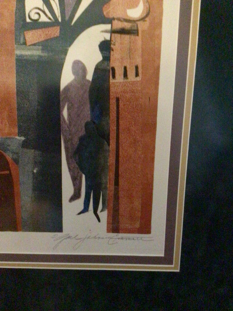 Framed Abstract Cityscape Print - image 2 of 3