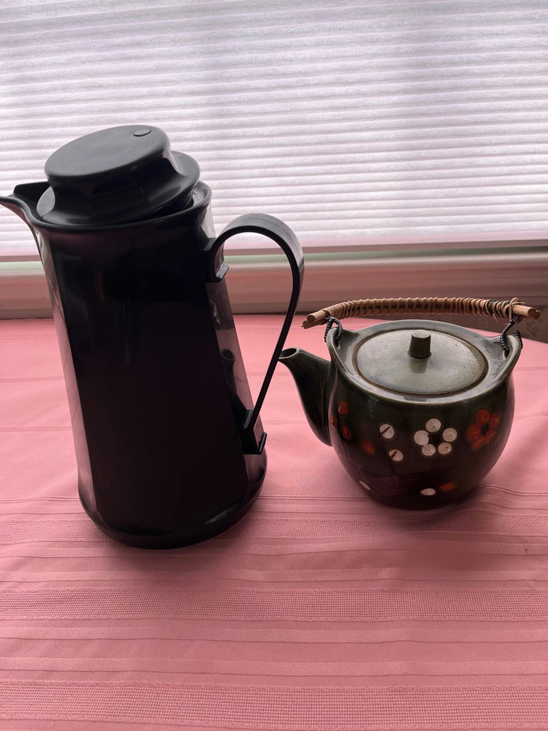 Ceramic Teapot and Thermos Coffee Carafe - image 1 of 4