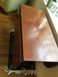 Wooden dining table with pedestal base - thumbnail 1 of 4
