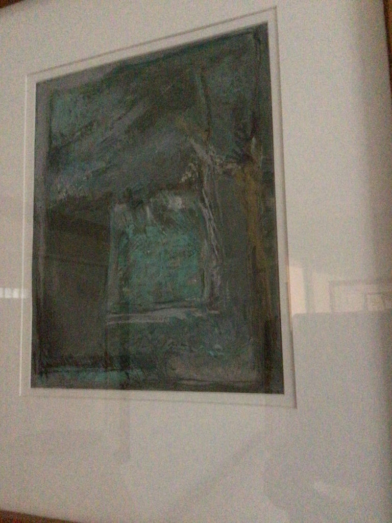 Two framed abstract artworks - image 3 of 3