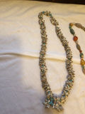 Shell bead necklace and colorful beaded necklace - thumbnail 3 of 3