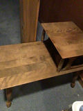 Two-tier wooden tables with turned legs - thumbnail 2 of 2