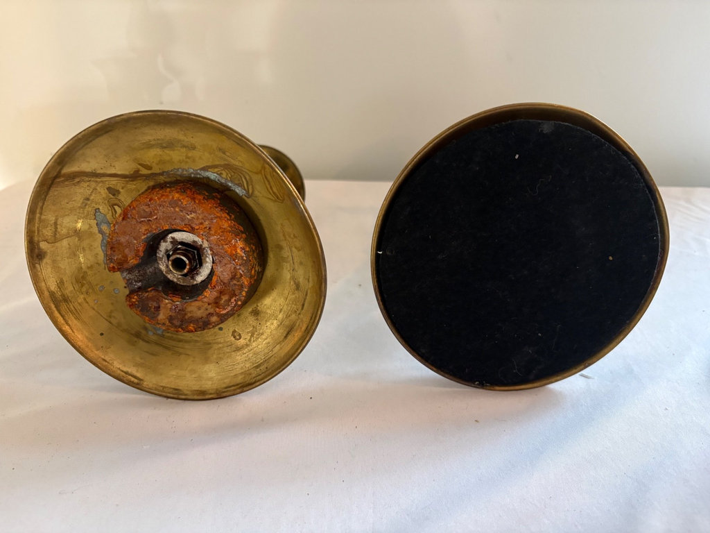 8 Vintage Brass Candlestick Holders  - image 3 of 12