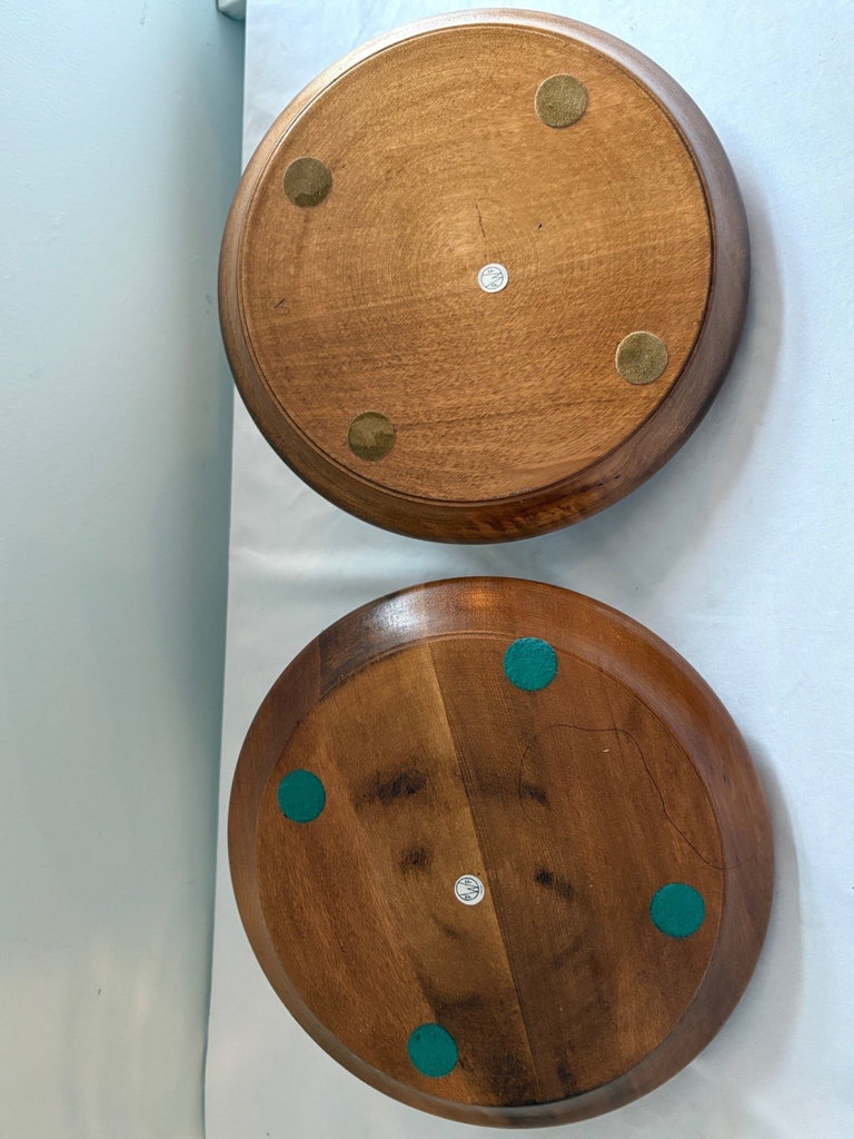 Vintage Dansk Teak Candle Holder Centerpieces - image 3 of 3