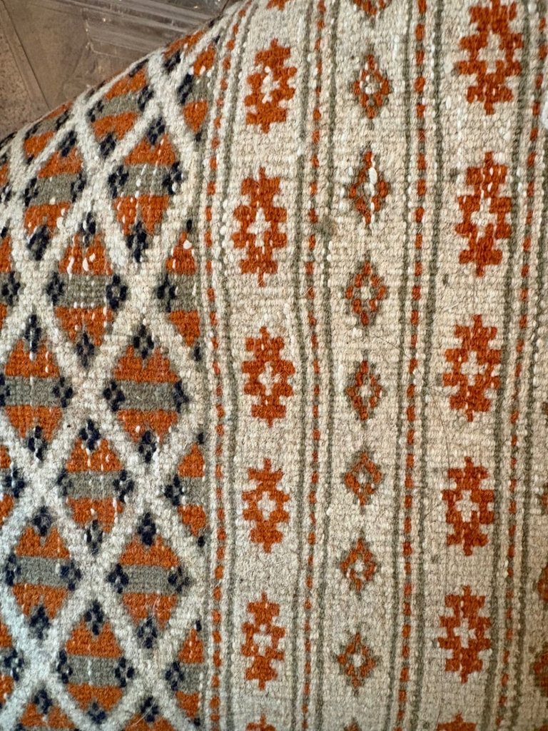 Vintage Pakistani Hand Knotted Bokhara Tribal Rug - image 4 of 4