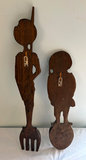 Vintage Don Quixote and Sancho Panza Fork and Spoon Wall Art - thumbnail 5 of 5
