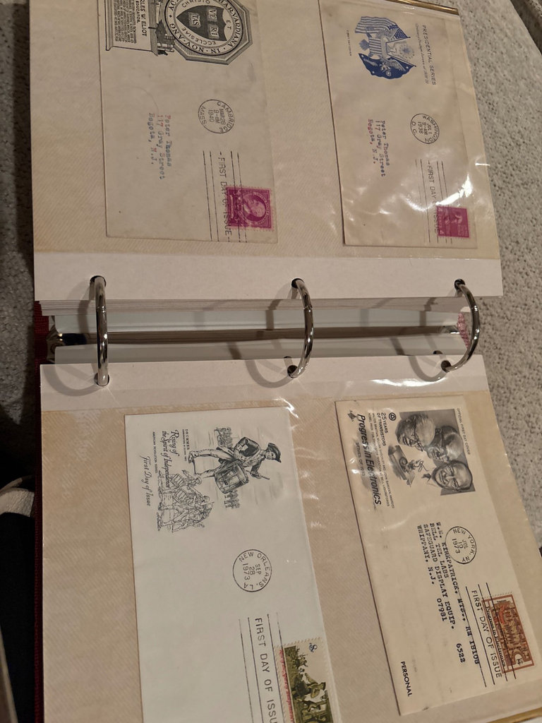 Large British Stamp Collectors Album and US First Day Issues and More  - image 22 of 26