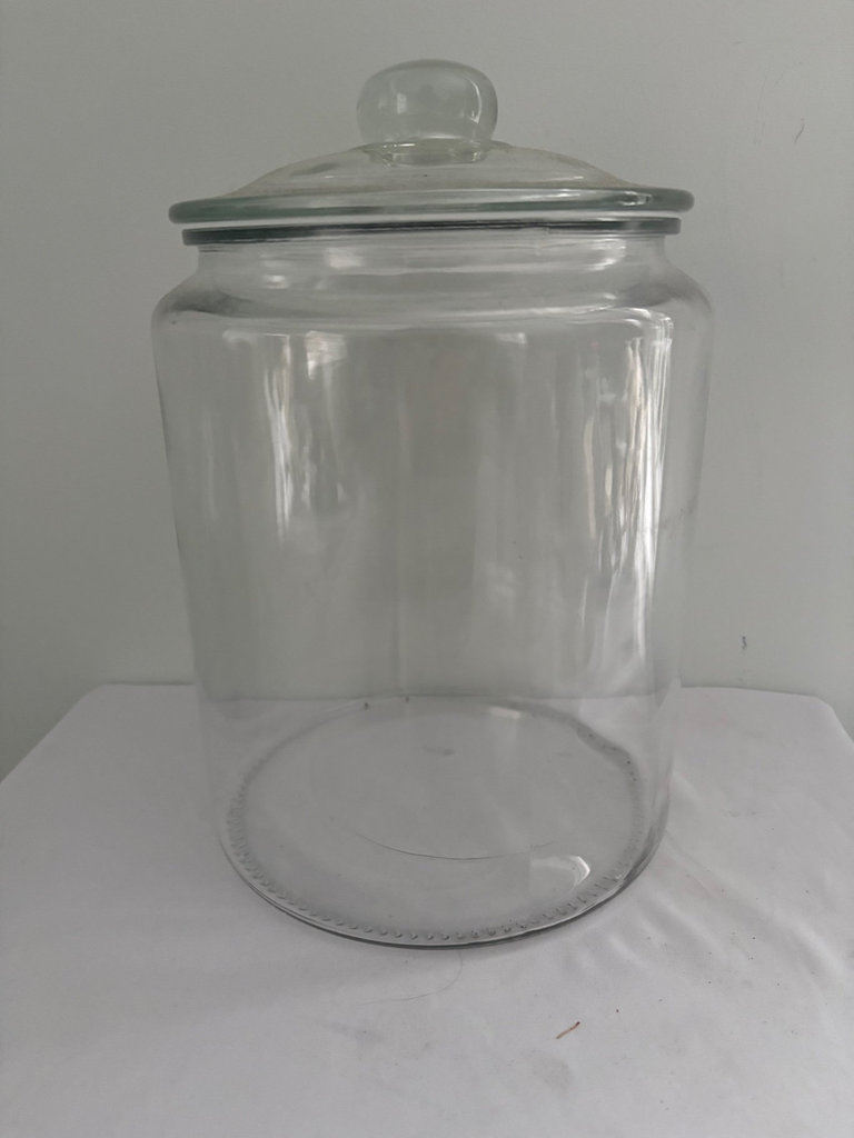 Vintage Farmhouse Milk Bottles and Anchor Hocking Hill Storage Jar - image 9 of 10