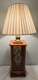 Mid Century Wood and Glass Table Lamp - thumbnail 5 of 5