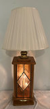 Mid Century Wood and Glass Table Lamp - thumbnail 1 of 5