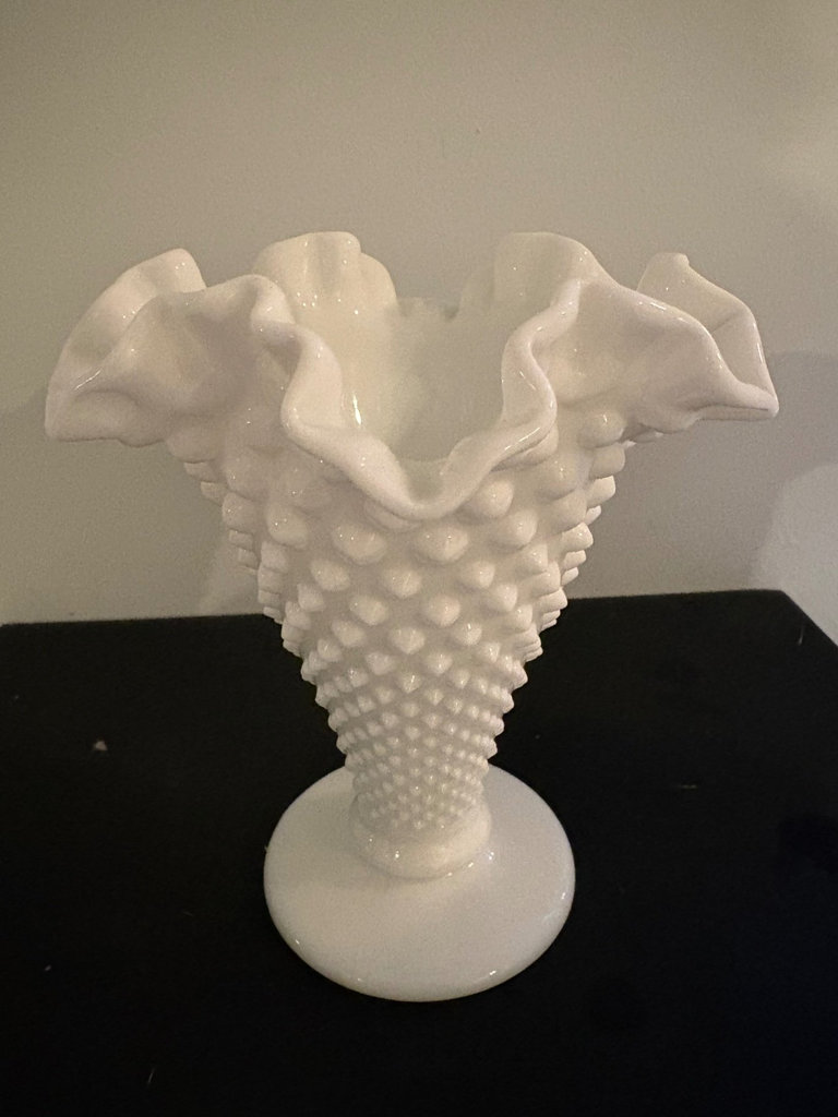 Fenton Vintage Milk Glass Hobnail Vases  - image 6 of 8