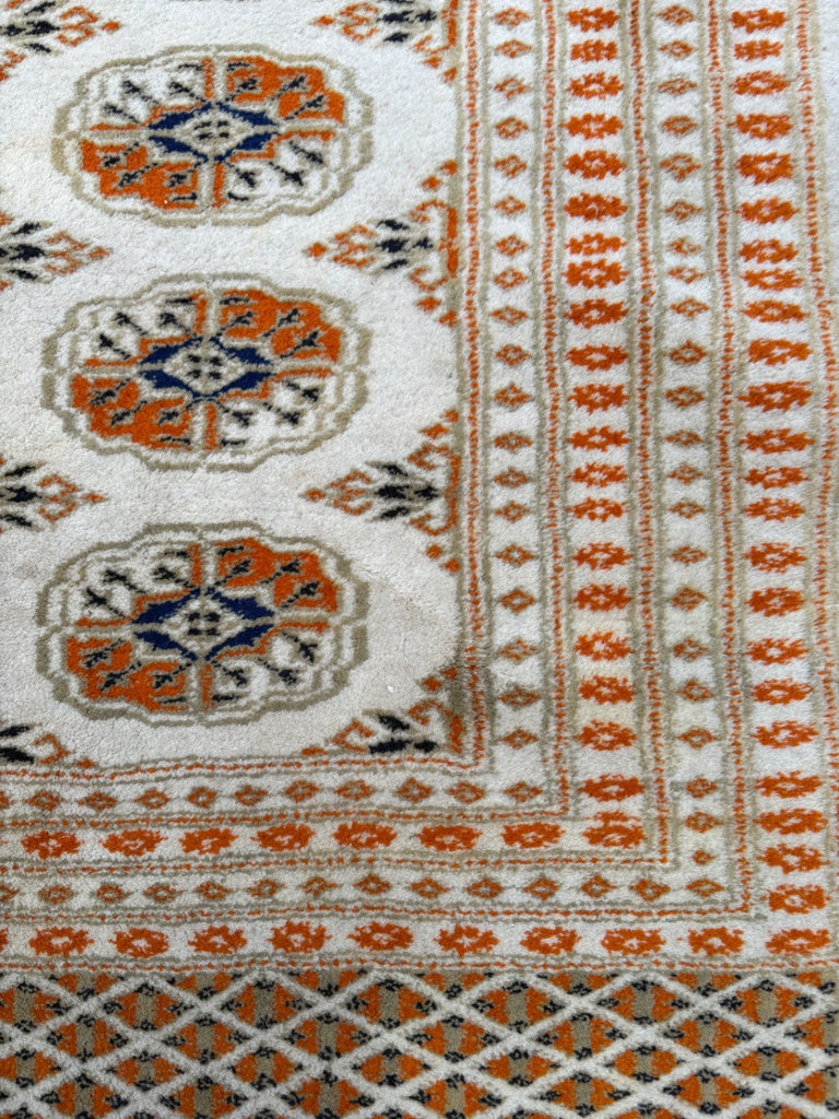 Vintage Pakistani Hand Knotted Bokhara Tribal Rug - image 2 of 4