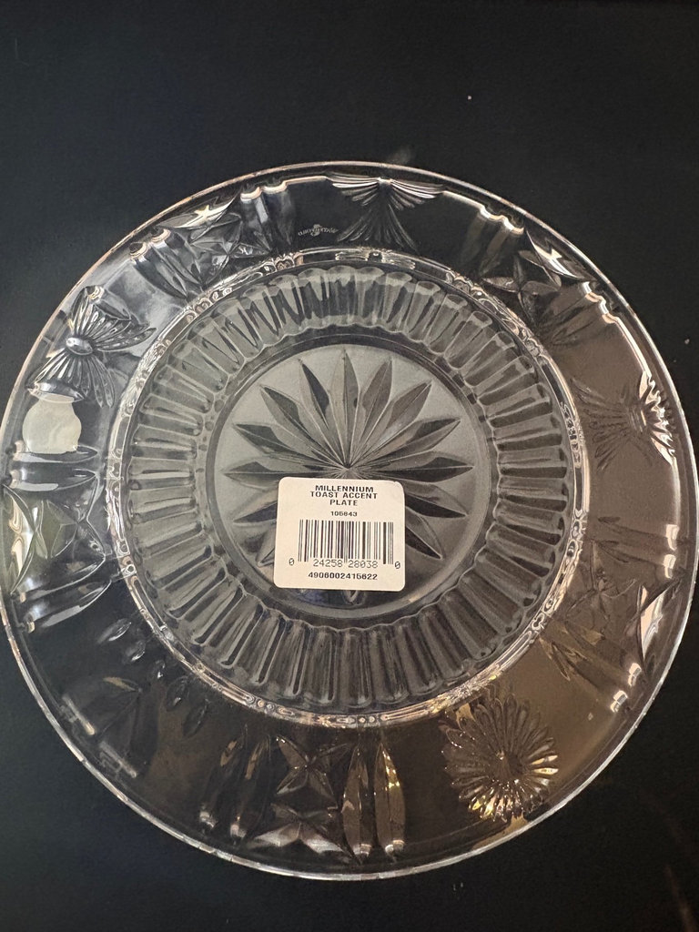 Waterford Millennium Toasting Accent Plate - image 5 of 6