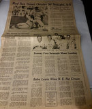 “Man Walks on the Moon” July 21, 1969 Edition of Boston Globe - thumbnail 3 of 3