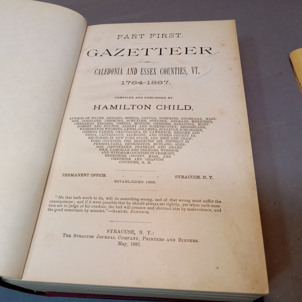 Antique Vermont Gazetteers & Directories - image 29 of 33