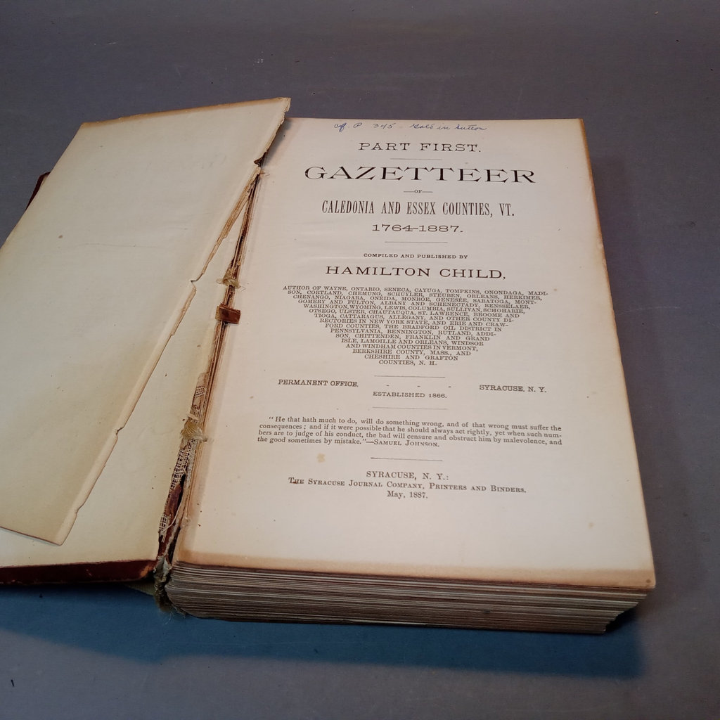 Antique Vermont Gazetteers & Directories - image 12 of 33