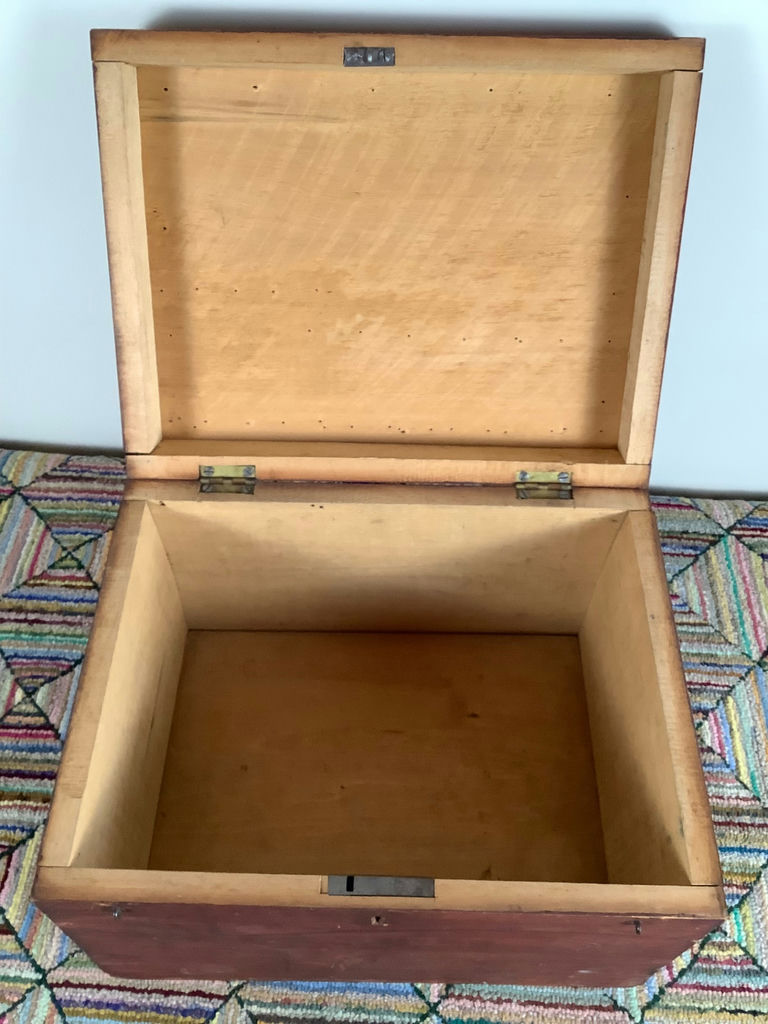 Antique Wood Storage Box - image 5 of 5
