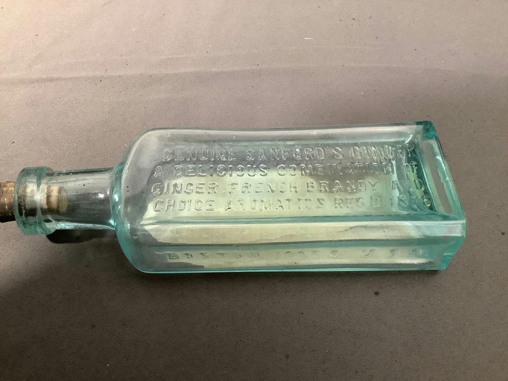 Antique Aqua Glass Bottles - image 6 of 9