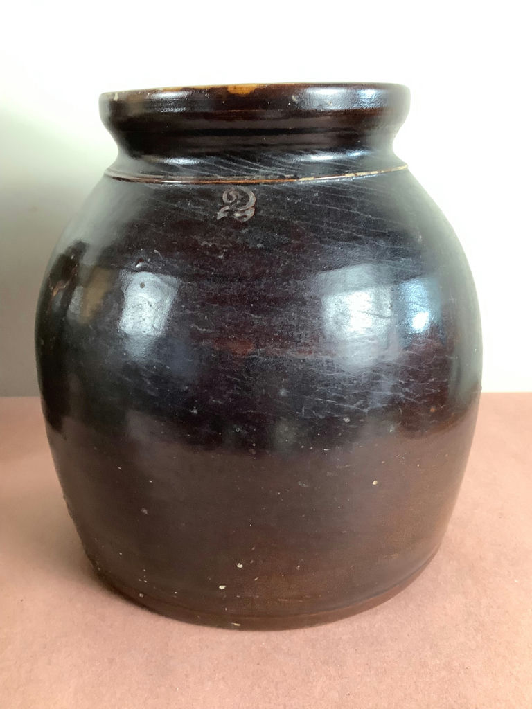 Antique Brown Jugs & Crock - image 7 of 10