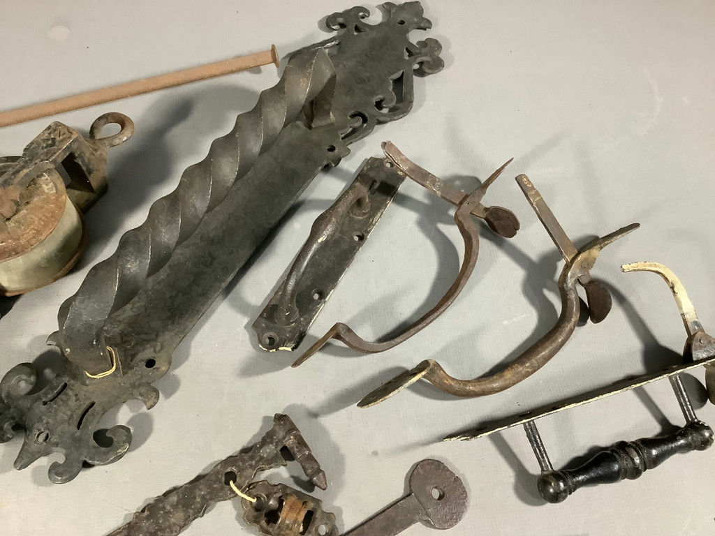 Antique Iron Fixtures, Hinges and More - image 6 of 10
