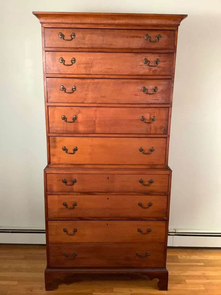 Antique Chippenale Maple Chest-on-Chest - image 1 of 12