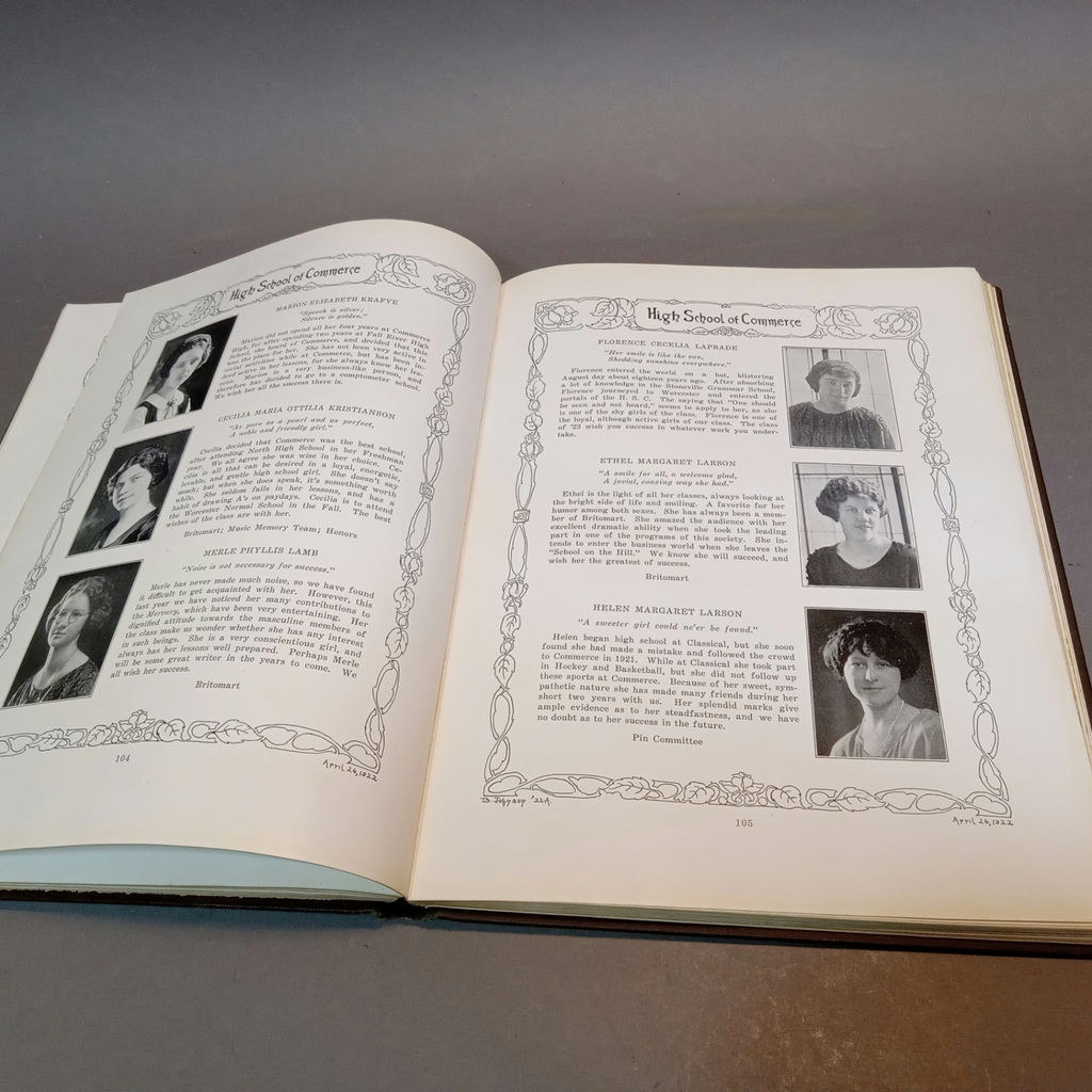 Antique Aftermath Yearbooks - Worcester MA - image 13 of 16