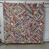 Vintage Handmade Crazy Quilt - thumbnail 1 of 6