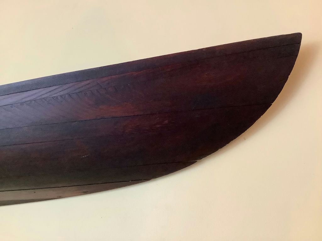 Antique Half Hull Ships Model - image 6 of 8