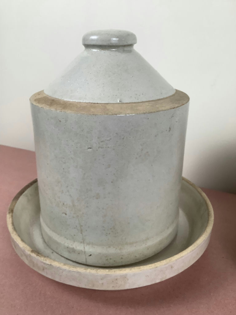 Antique Stoneware Chicken Feeders - image 3 of 5
