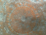 Copper Tray w/ Wicker Stand - thumbnail 3 of 4