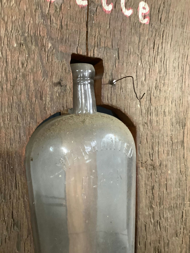 Vintage Sign w/Antique Bottle in Center - image 2 of 4