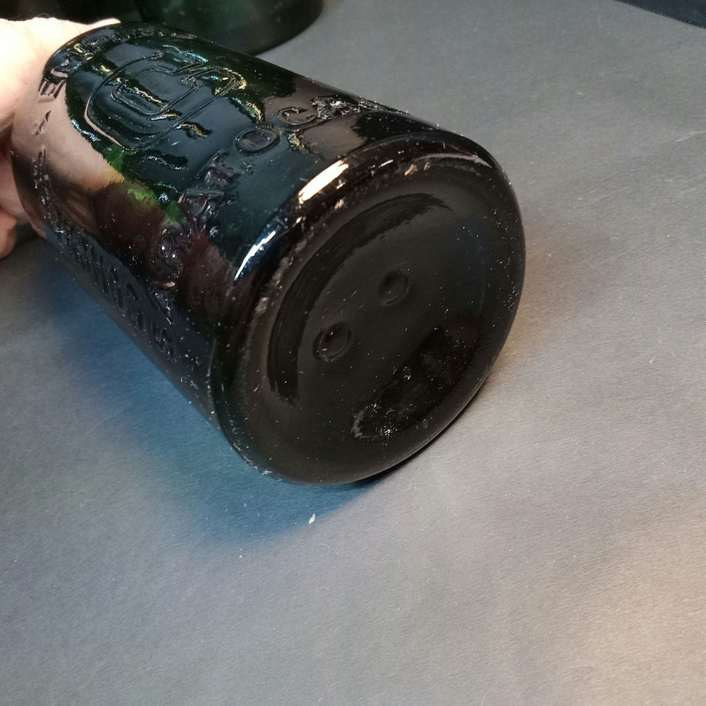 Antique Green Glass Bottles - image 3 of 15