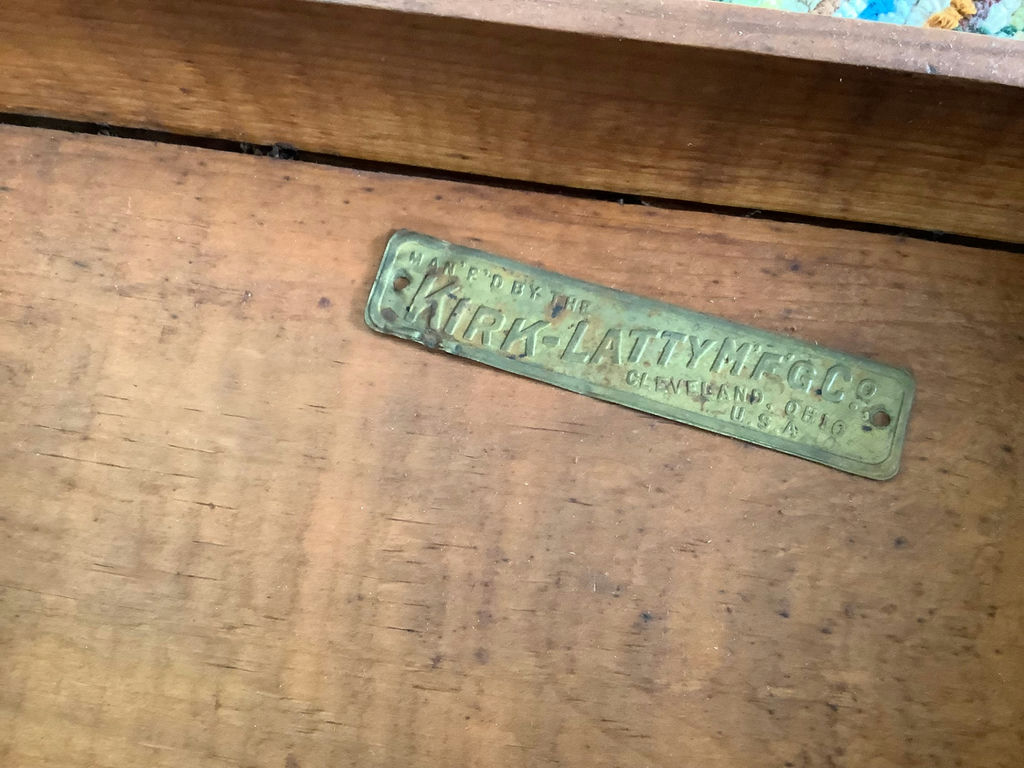Antique Kirk-Latty Toy Steamer Trunk - image 5 of 7