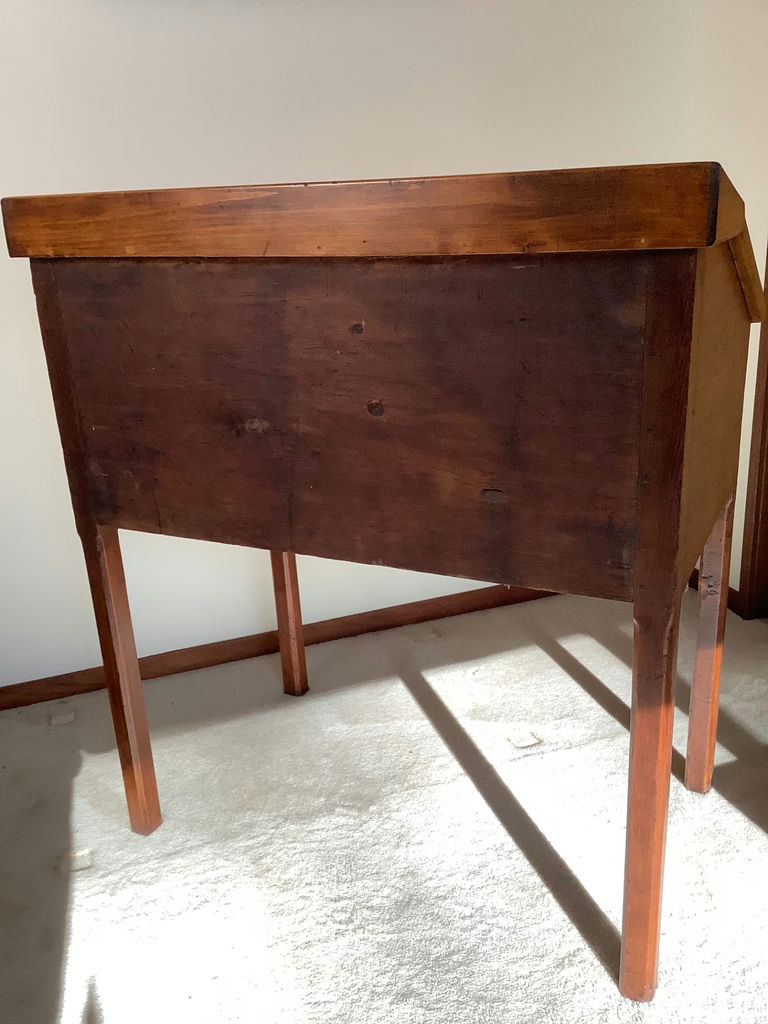 Antique Pine School Master's Desk - image 4 of 4