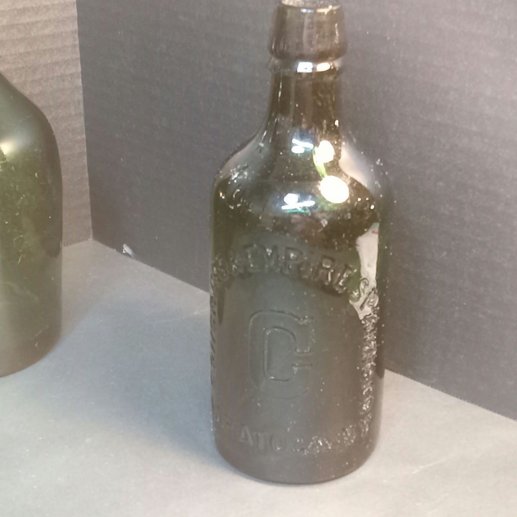 Antique Green Glass Bottles - image 4 of 15