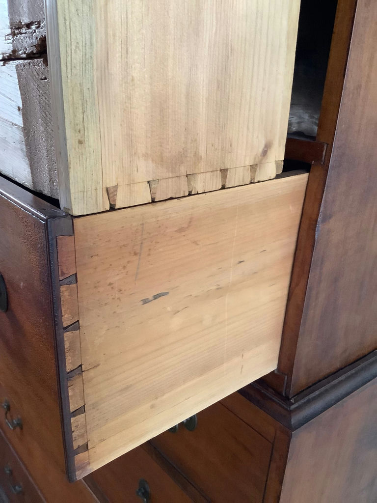 Antique Chippenale Maple Chest-on-Chest - image 8 of 12