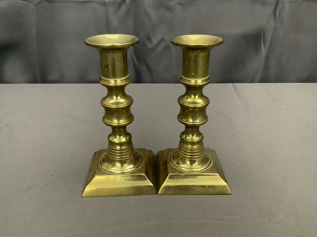 Brass Candleholders + Oil Lamp - image 7 of 12