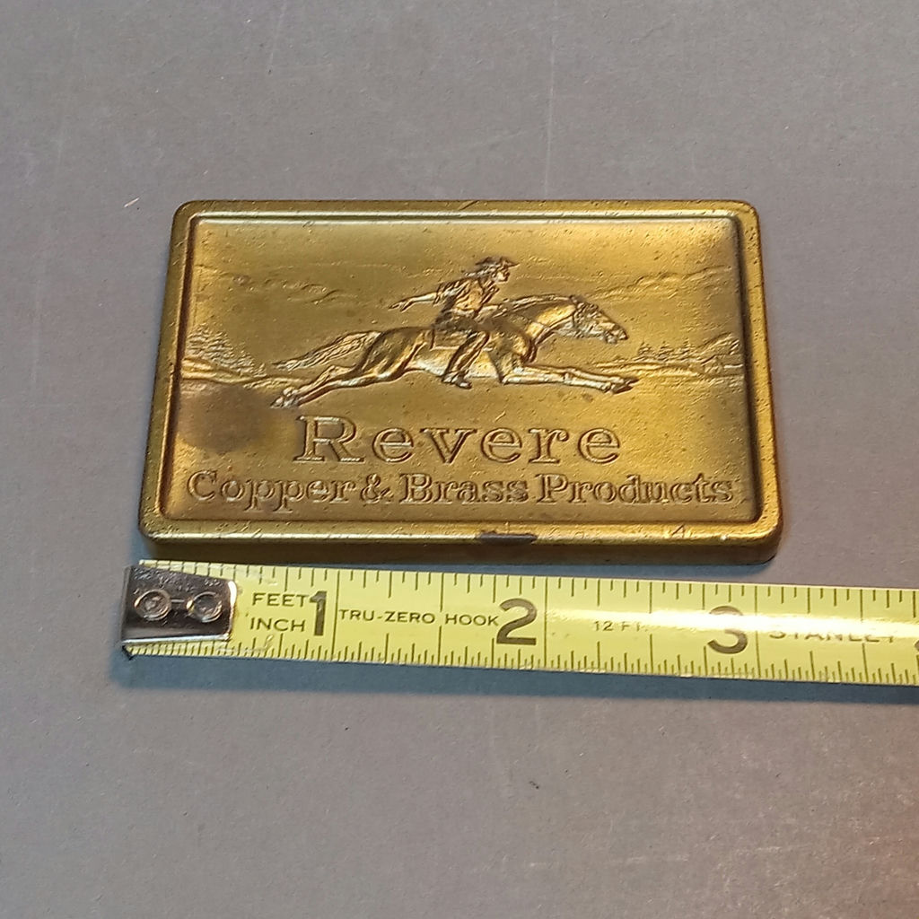 Vintage Revere Brass & Copper Desktop Items - image 4 of 15